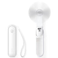 JISULIFE Portable Handheld Fan, Mini Personal 3-In-1 with Power Bank&Flashlight, 12-19 Hrs USB Rechargeable Battery Pocket Fan for Travel/Summer/Vacation/Concert, Essential Gifts for Men/Women-Blue