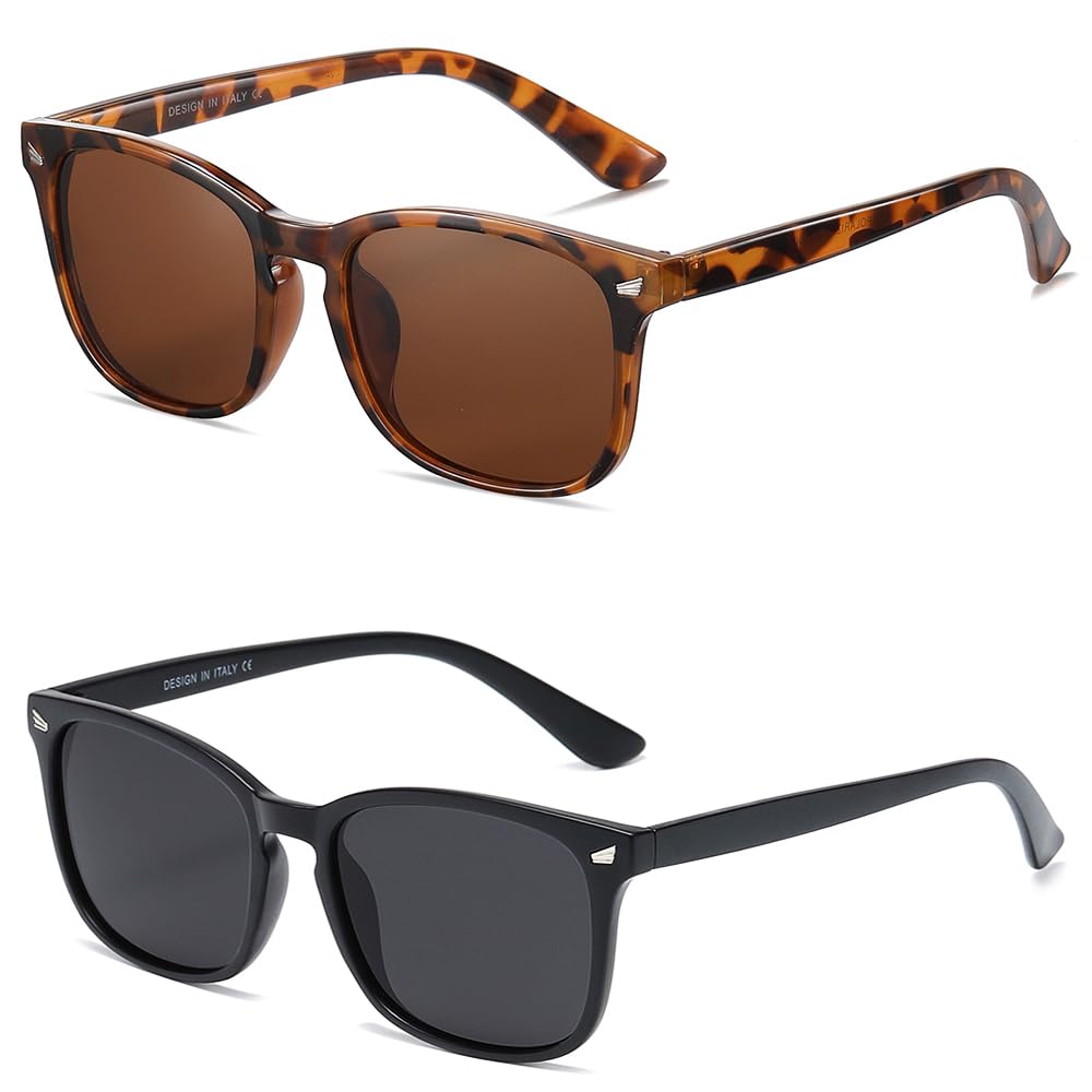 DUSHINE Polarized Sunglasses for Women Classic Retro Style UV400 Protection