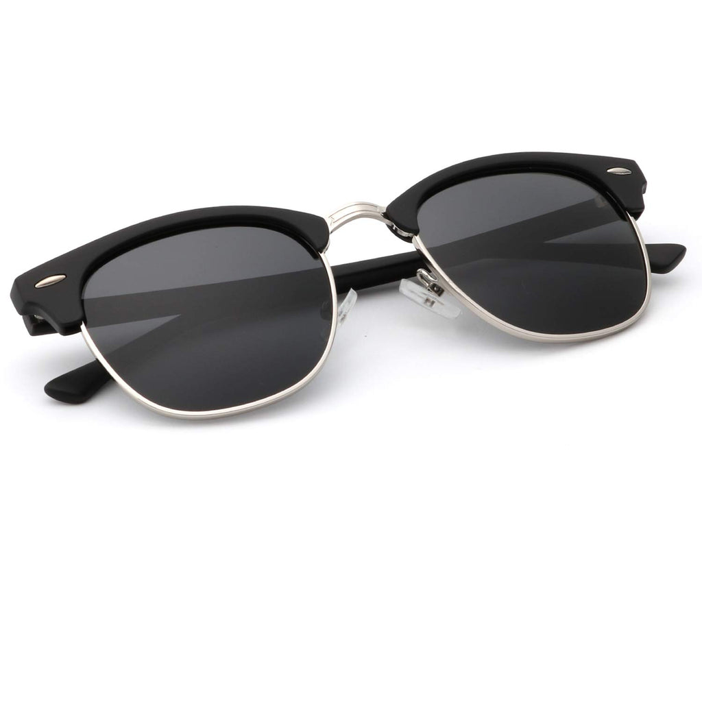 KALIYADI Polarized Sunglasses for Men and Women Semi-Rimless Frame Driving Sun glasses UV Blocking
