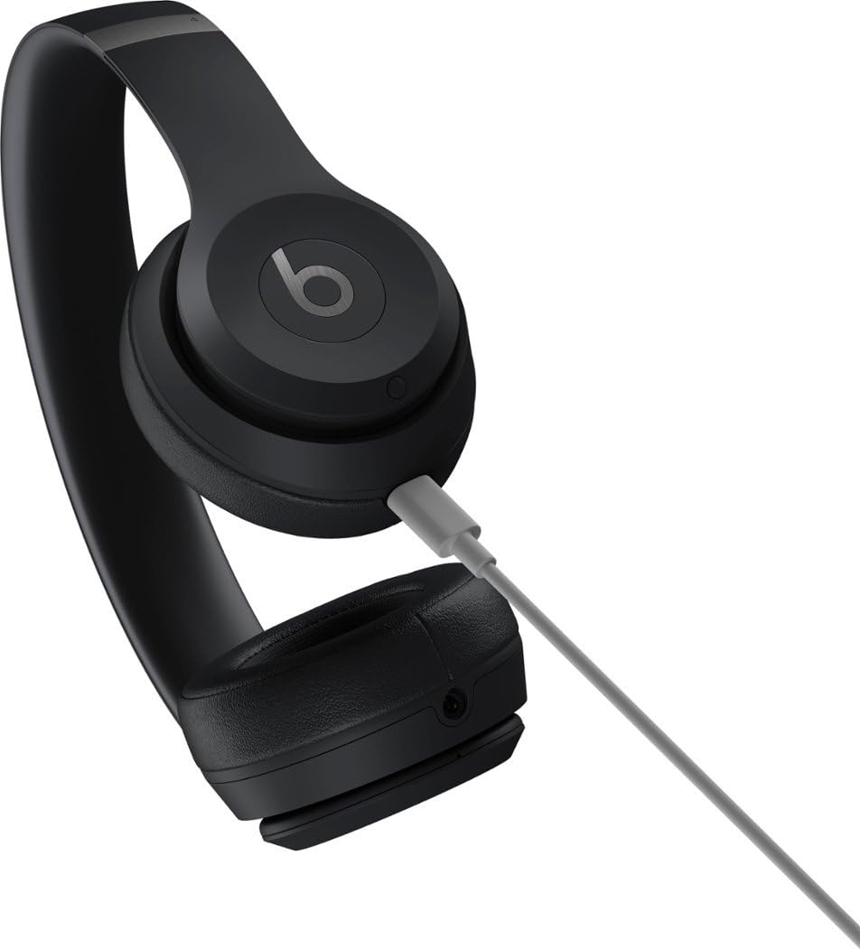 Beats Solo 4 - Wireless Bluetooth On-Ear Headphones, Apple & Android Compatible, Up to 50 Hours of Battery Life - Slate Blue (Renewed)