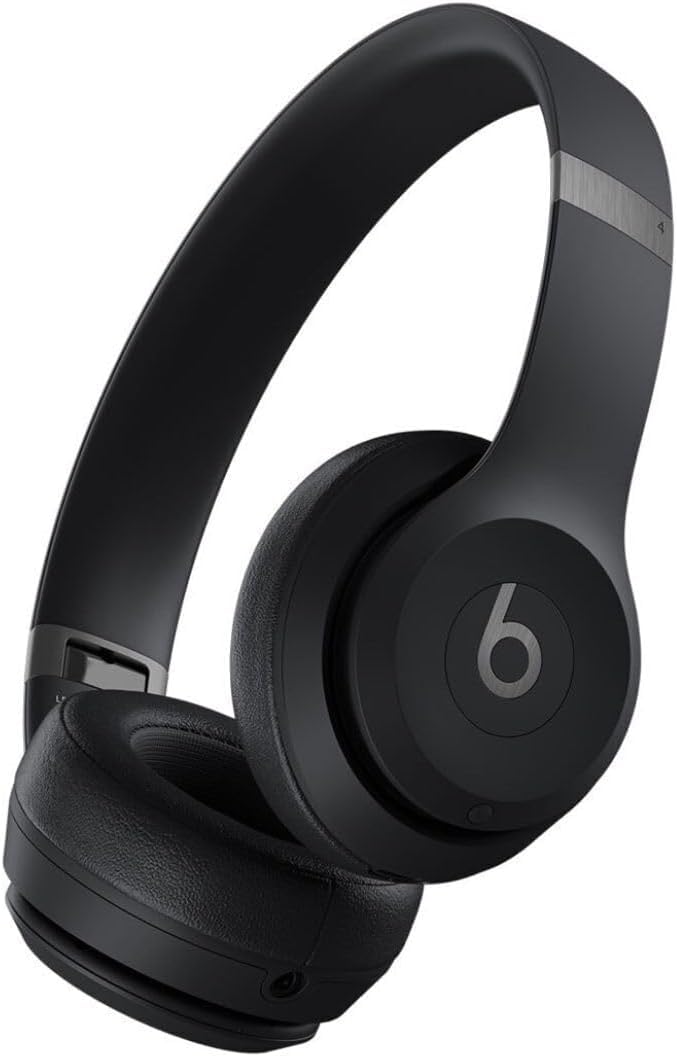 Beats Solo 4 - Wireless Bluetooth On-Ear Headphones, Apple & Android Compatible, Up to 50 Hours of Battery Life - Slate Blue (Renewed)