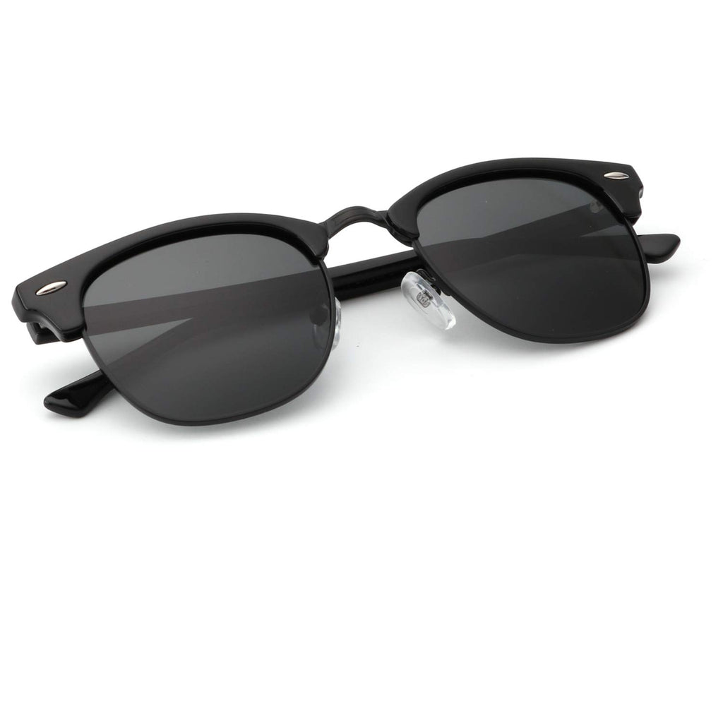 KALIYADI Polarized Sunglasses for Men and Women Semi-Rimless Frame Driving Sun glasses UV Blocking