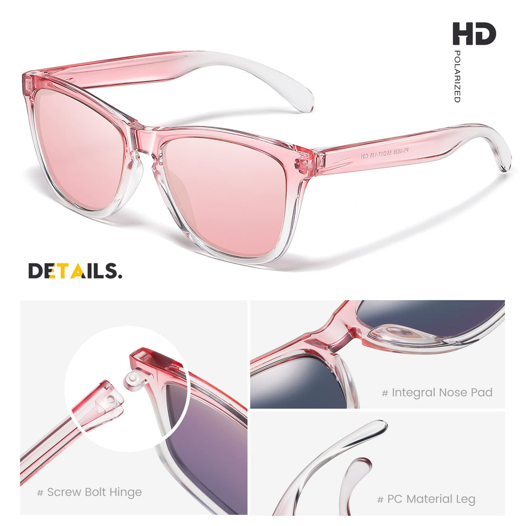 Sunglasses Womens Polarized Sunglasses for Mens Womens Retro Mirror Lens for Driving Fishing UV400 Protection