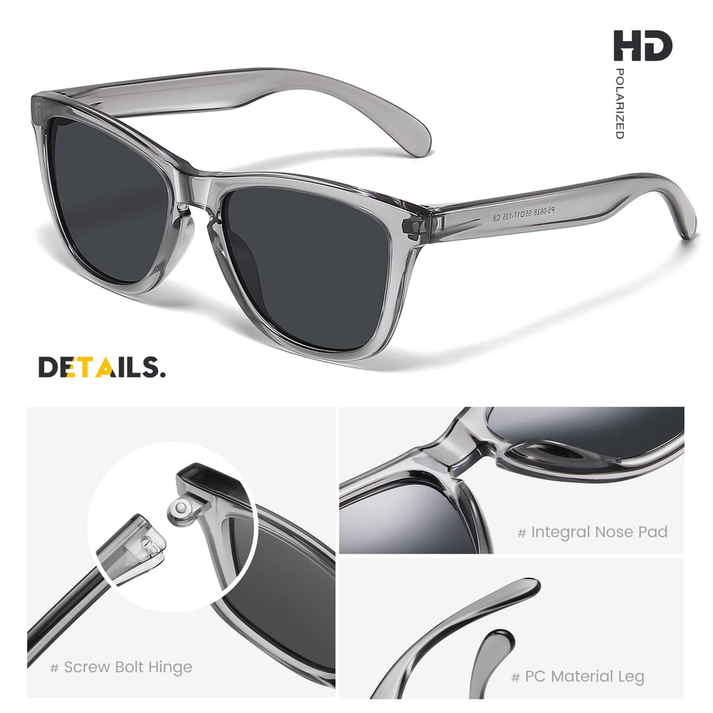Sunglasses Womens Polarized Sunglasses for Mens Womens Retro Mirror Lens for Driving Fishing UV400 Protection