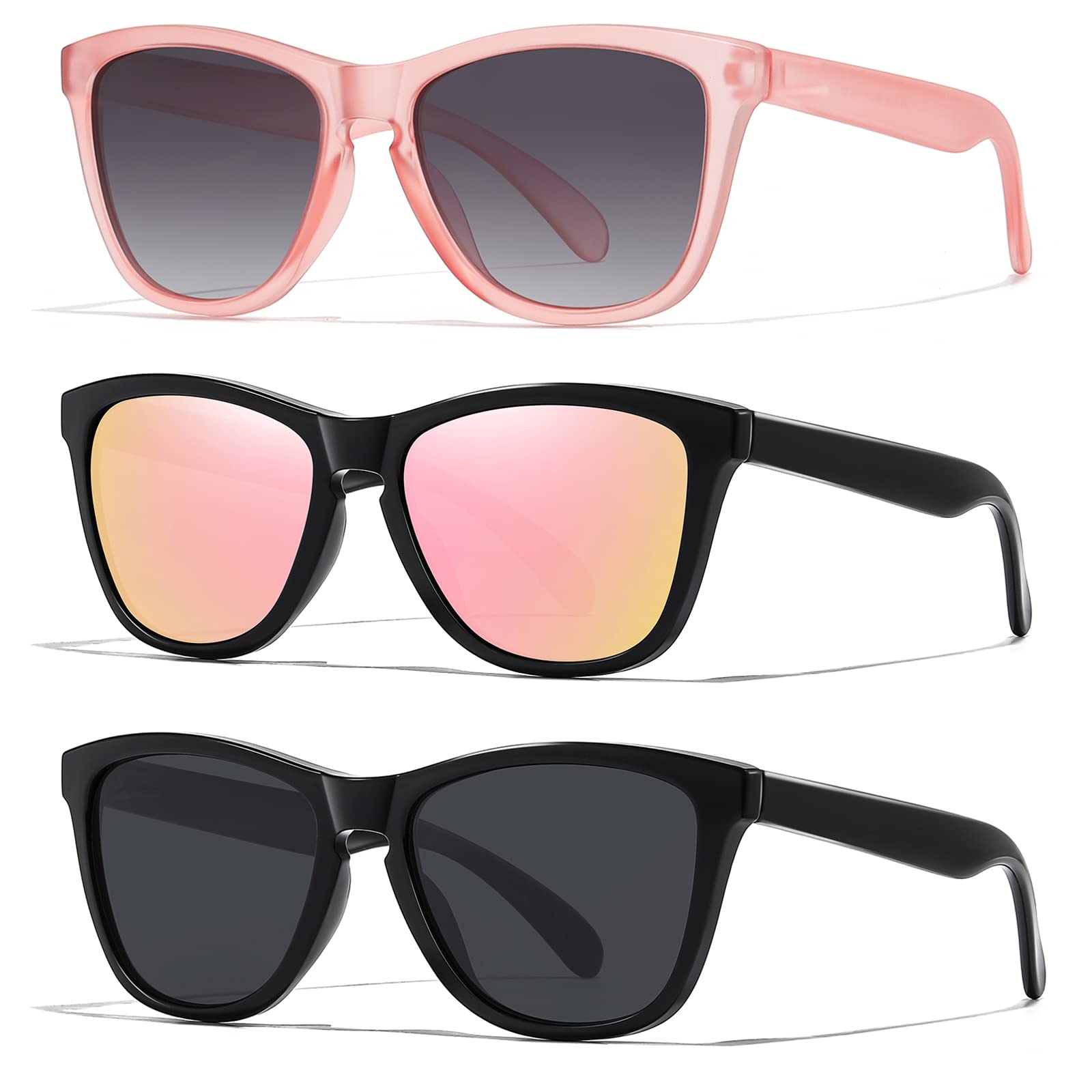 Sunglasses Womens Polarized Sunglasses for Mens Womens Retro Mirror Lens for Driving Fishing UV400 Protection
