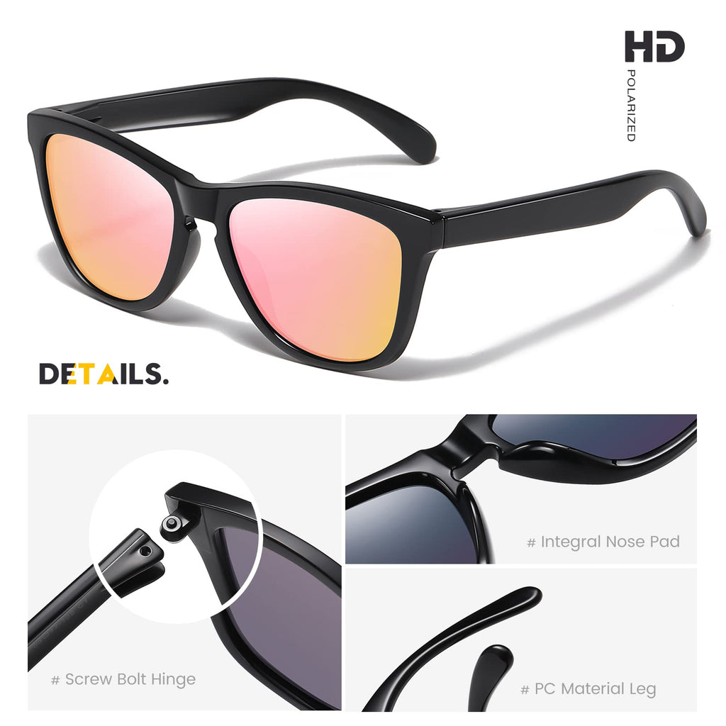 Sunglasses Womens Polarized Sunglasses for Mens Womens Retro Mirror Lens for Driving Fishing UV400 Protection