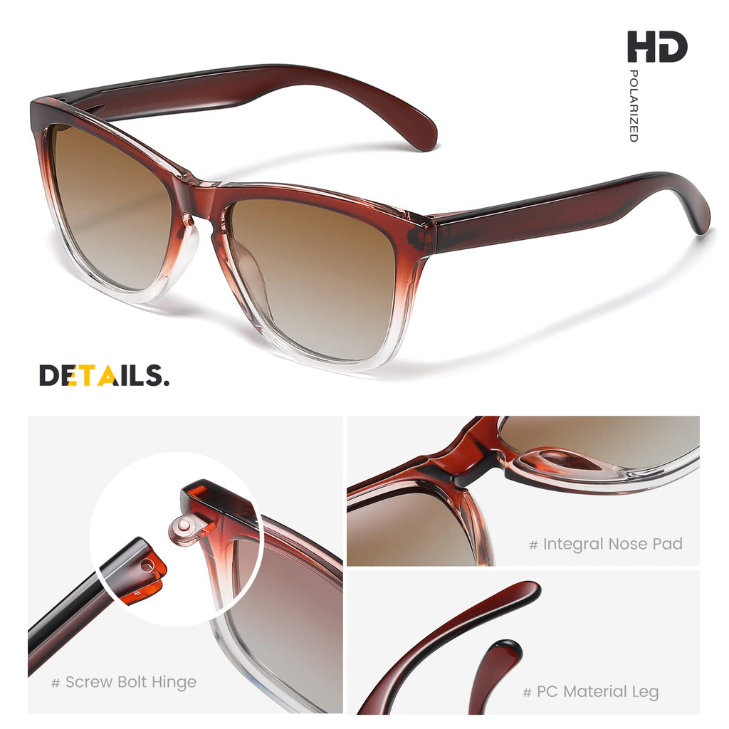 Sunglasses Womens Polarized Sunglasses for Mens Womens Retro Mirror Lens for Driving Fishing UV400 Protection