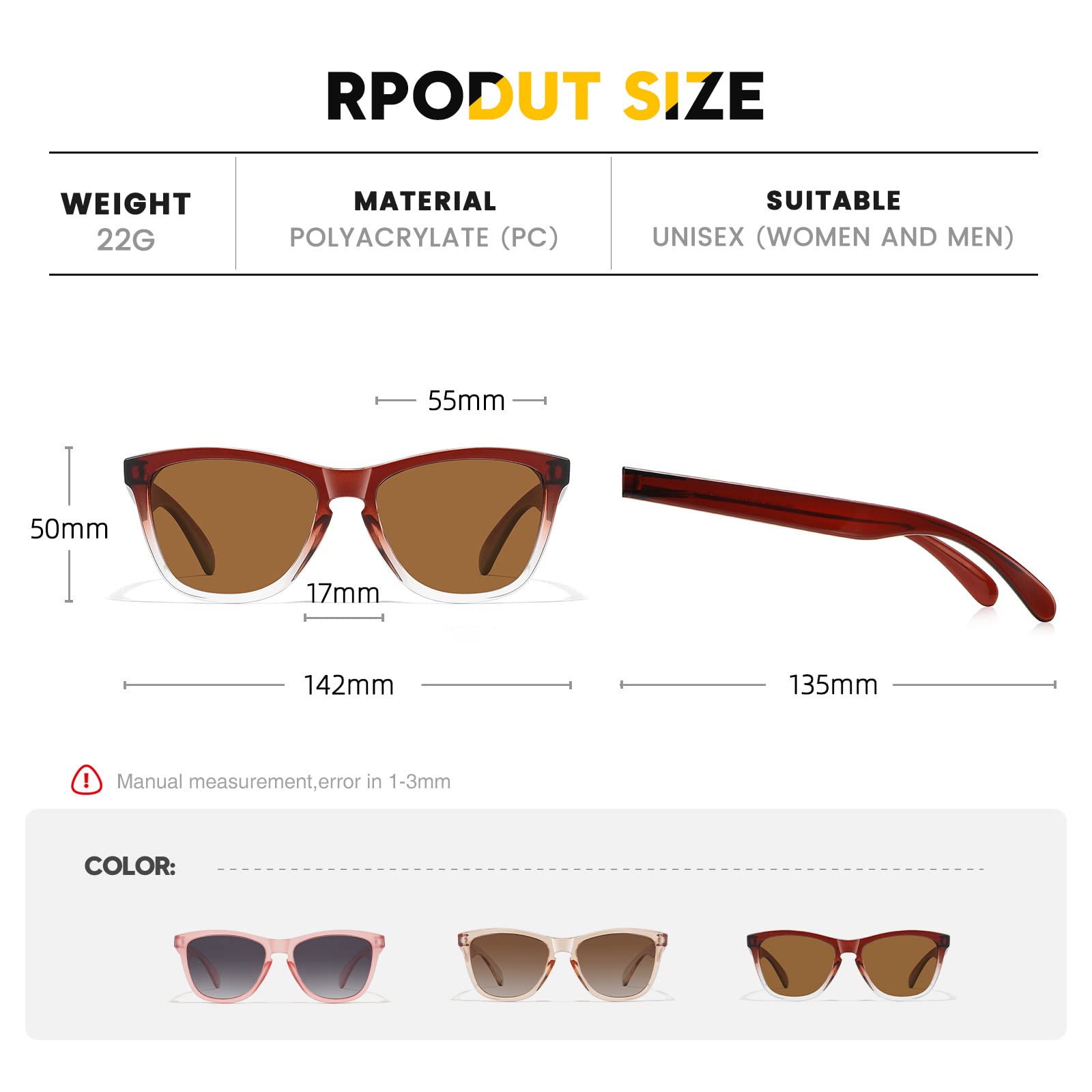 Sunglasses Womens Polarized Sunglasses for Mens Womens Retro Mirror Lens for Driving Fishing UV400 Protection