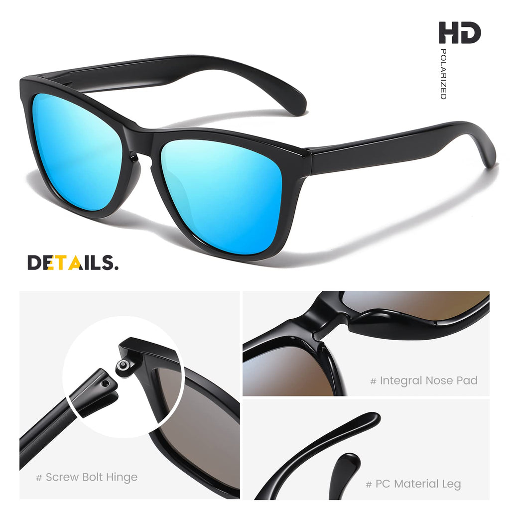 Sunglasses Womens Polarized Sunglasses for Mens Womens Retro Mirror Lens for Driving Fishing UV400 Protection