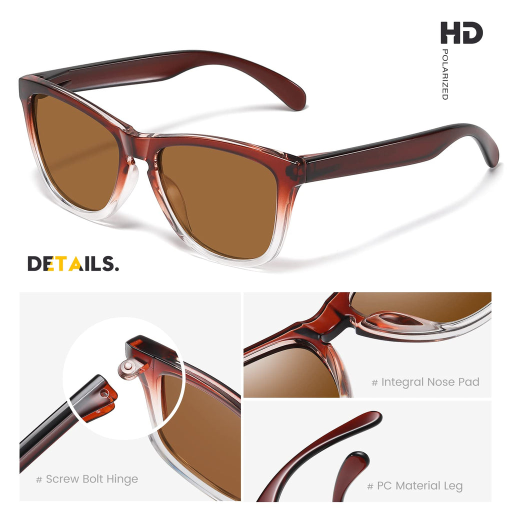 Sunglasses Womens Polarized Sunglasses for Mens Womens Retro Mirror Lens for Driving Fishing UV400 Protection