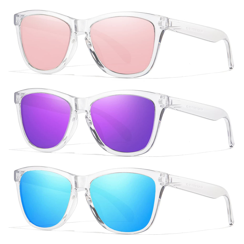 Sunglasses Womens Polarized Sunglasses for Mens Womens Retro Mirror Lens for Driving Fishing UV400 Protection