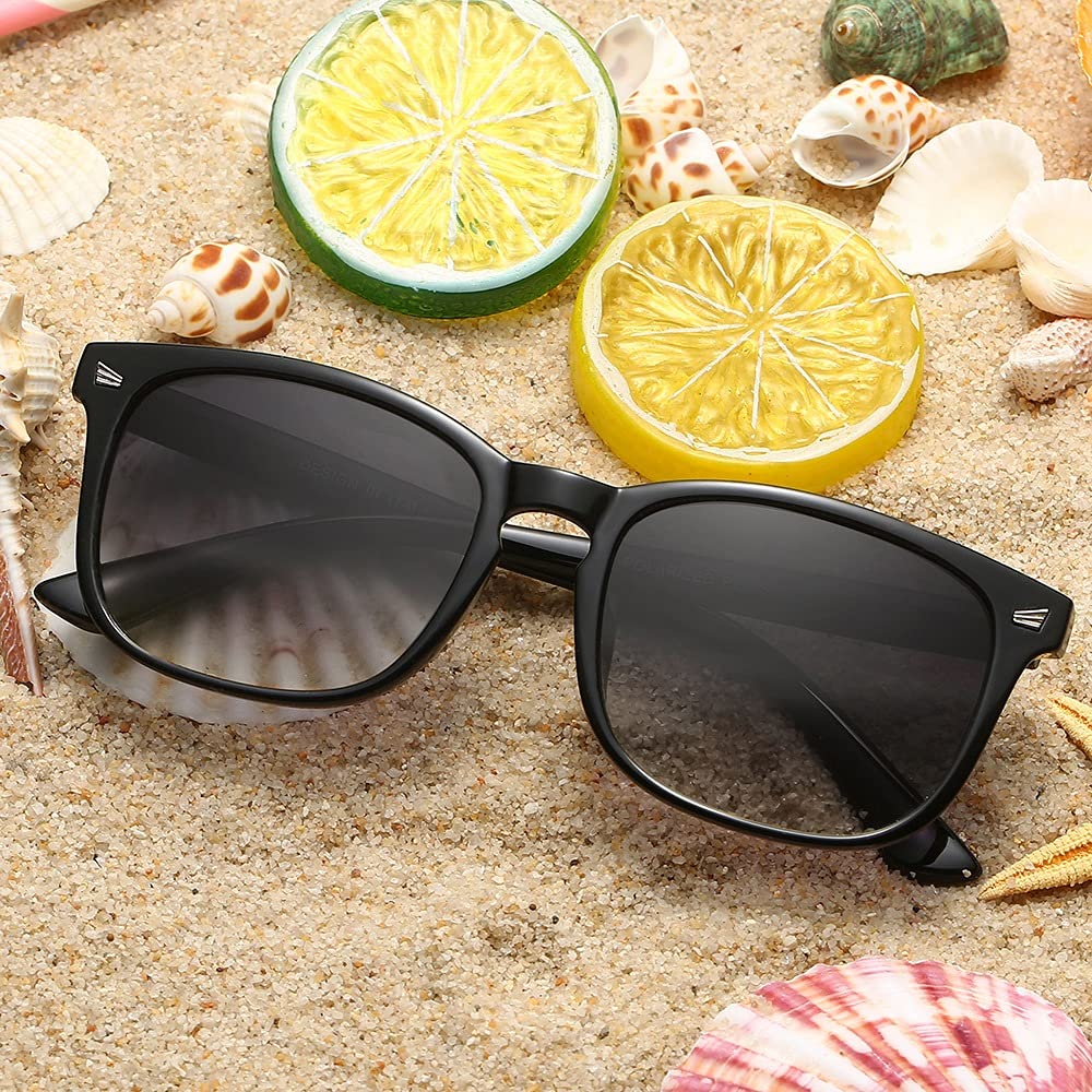 DUSHINE Polarized Sunglasses for Women Classic Retro Style UV400 Protection