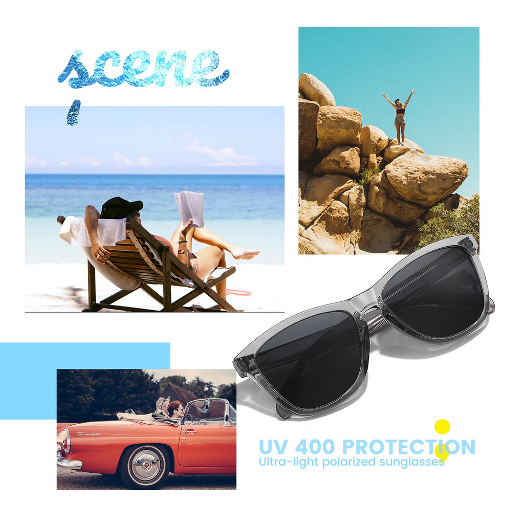 Sunglasses Womens Polarized Sunglasses for Mens Womens Retro Mirror Lens for Driving Fishing UV400 Protection