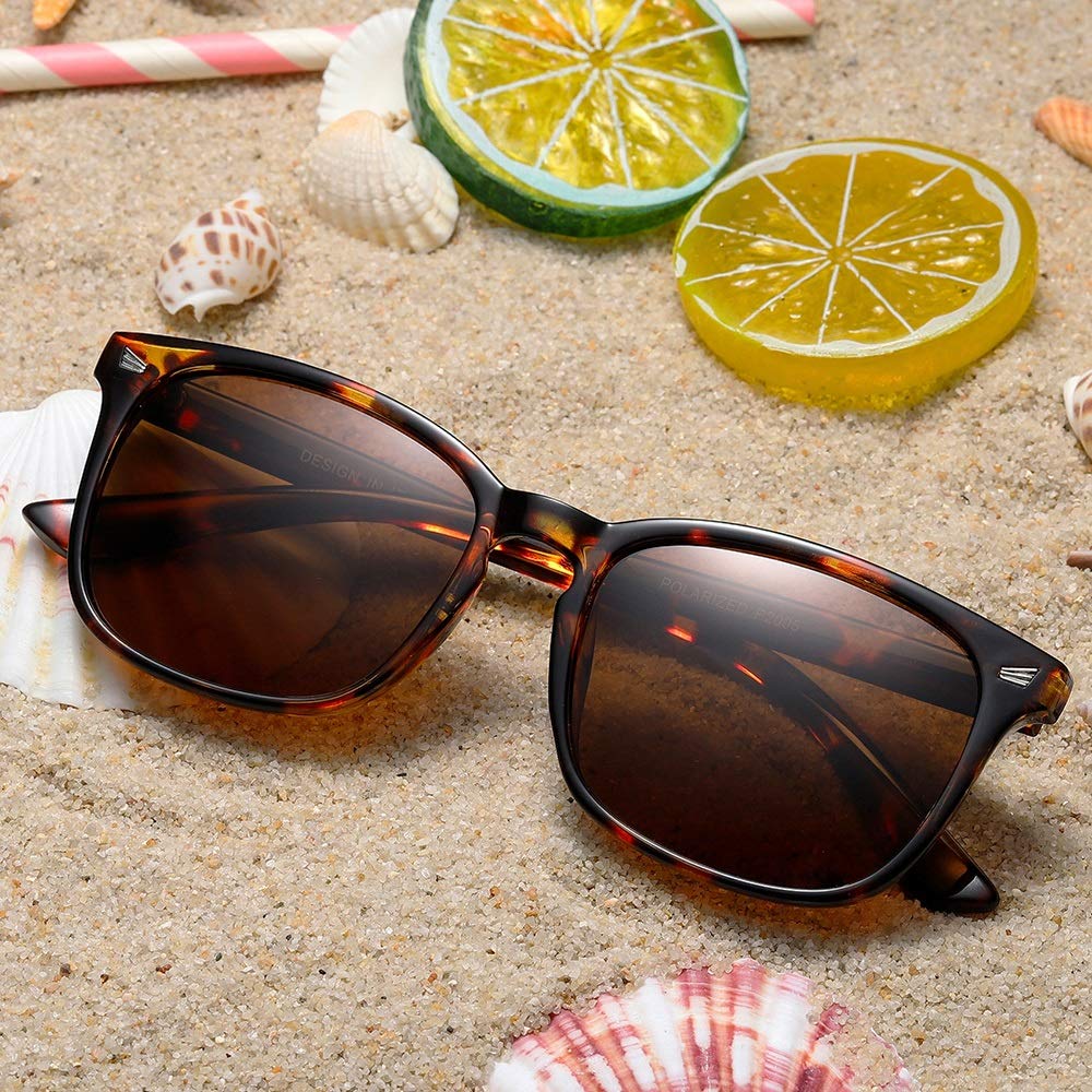 DUSHINE Polarized Sunglasses for Women Classic Retro Style UV400 Protection