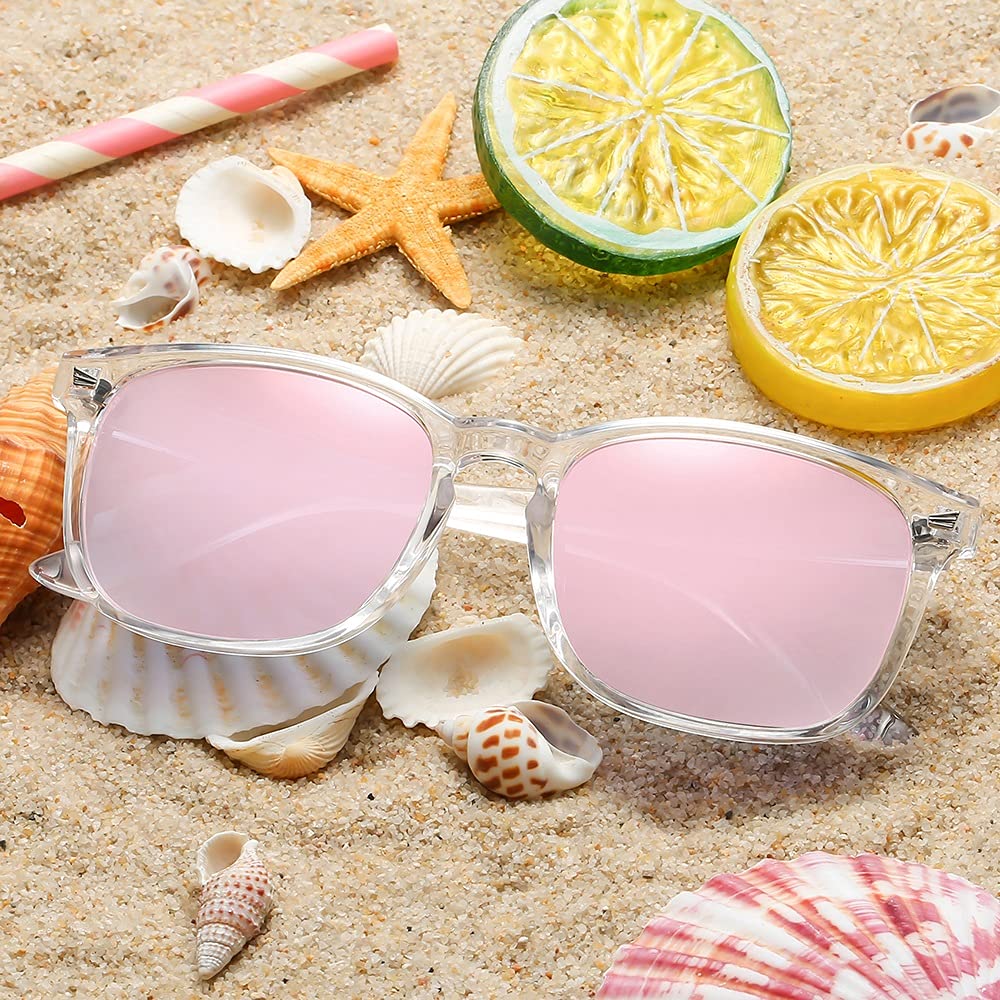 DUSHINE Polarized Sunglasses for Women Classic Retro Style UV400 Protection
