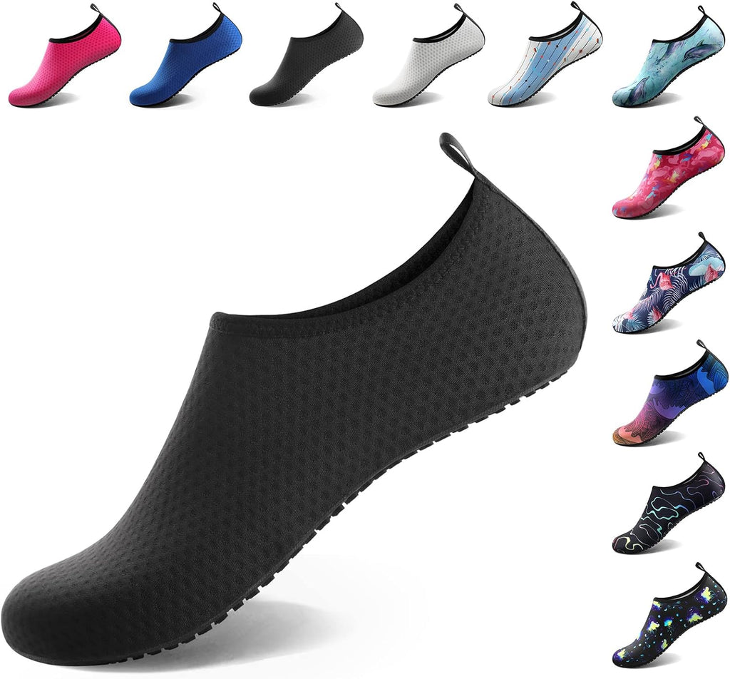 Water Shoes for Women Men Quick-Dry Aqua Socks Swim Beach Outfits Barefoot Yoga Exercise Wear Sport Accessories Pool Camping Must Haves River Hiking Adult Youth Size