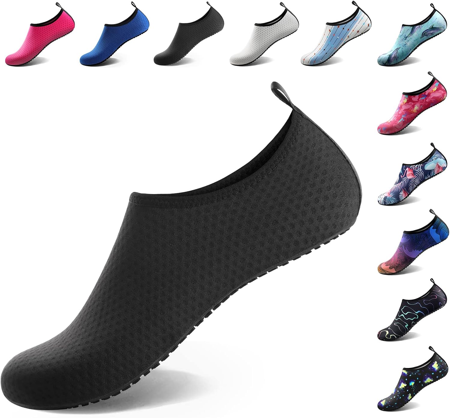 Water Shoes for Women Men Quick-Dry Aqua Socks Swim Beach Outfits Barefoot Yoga Exercise Wear Sport Accessories Pool Camping Must Haves River Hiking Adult Youth Size