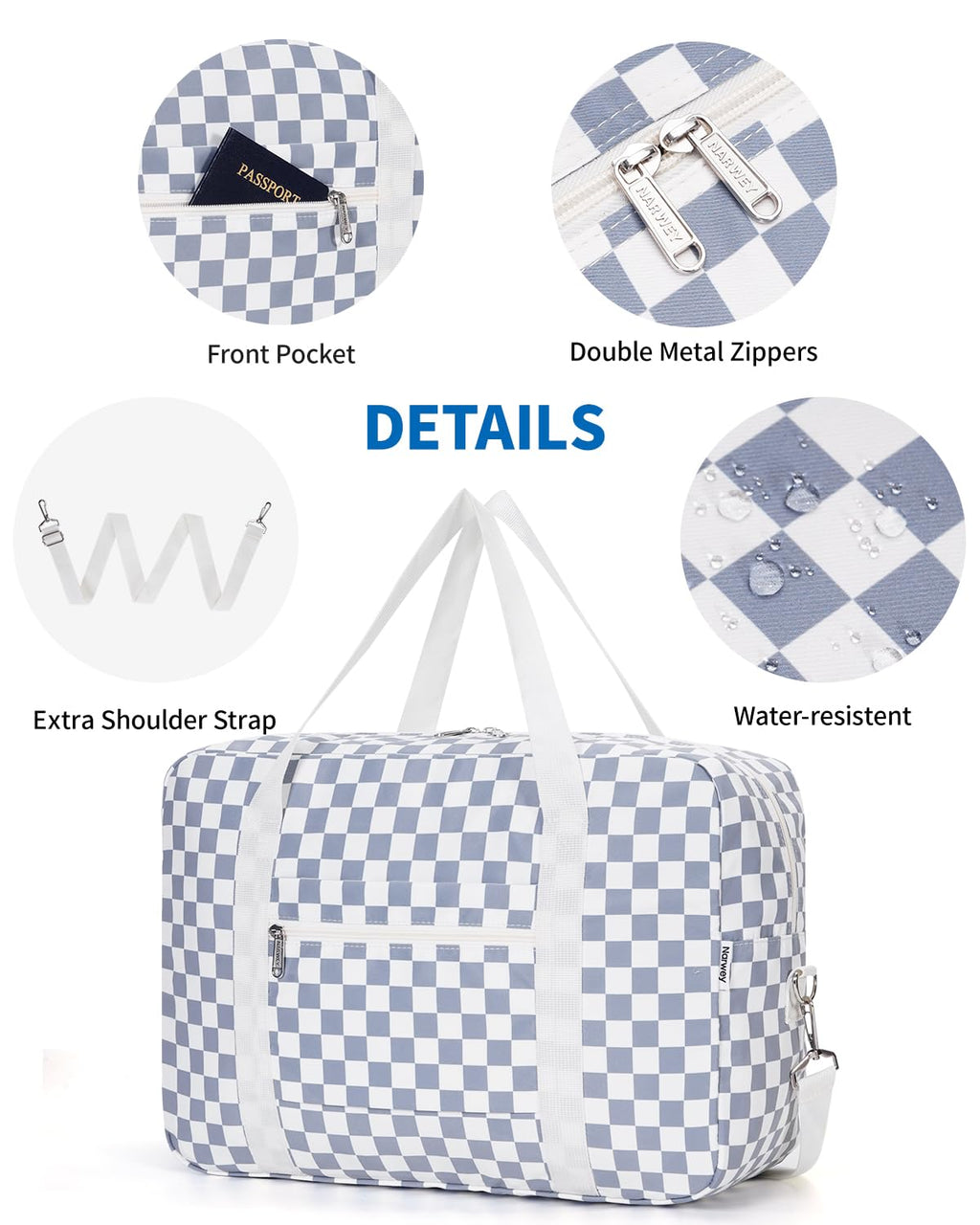 For Spirit Airlines Personal Item Bag Foldable Travel Duffel Bag Tote Carry on Luggage Duffle Overnight for Women and Men