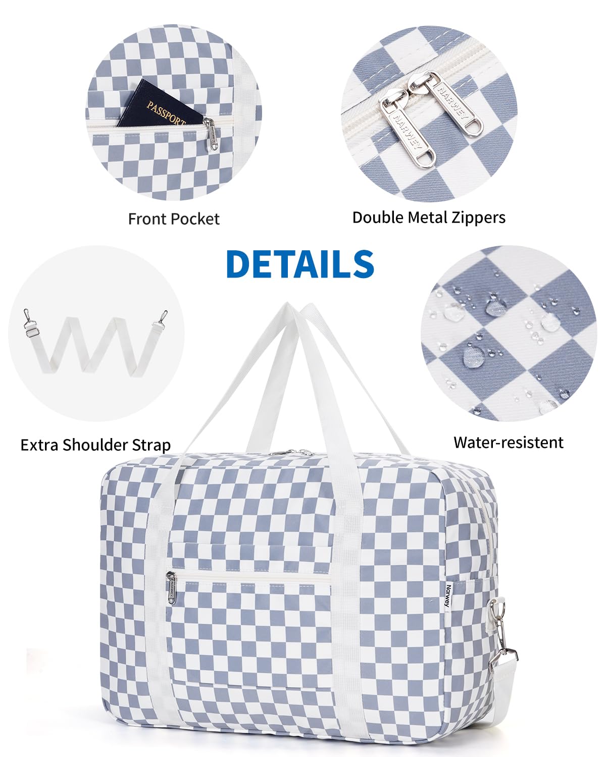 For Spirit Airlines Personal Item Bag Foldable Travel Duffel Bag Tote Carry on Luggage Duffle Overnight for Women and Men