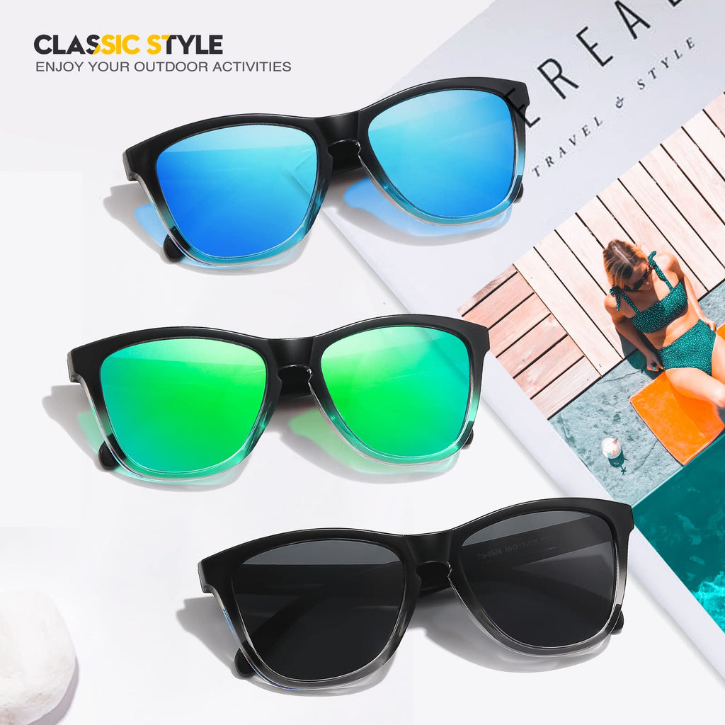 Sunglasses Womens Polarized Sunglasses for Mens Womens Retro Mirror Lens for Driving Fishing UV400 Protection