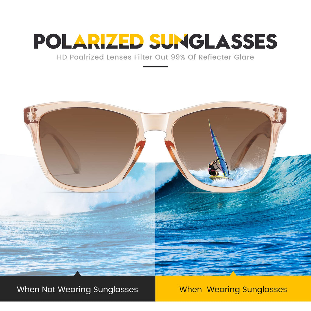 Sunglasses Womens Polarized Sunglasses for Mens Womens Retro Mirror Lens for Driving Fishing UV400 Protection