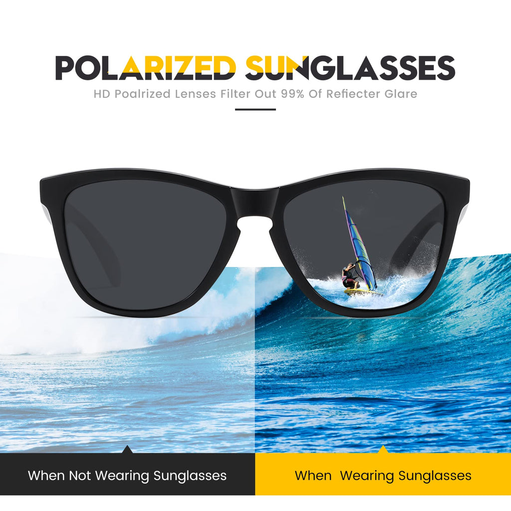 Sunglasses Womens Polarized Sunglasses for Mens Womens Retro Mirror Lens for Driving Fishing UV400 Protection