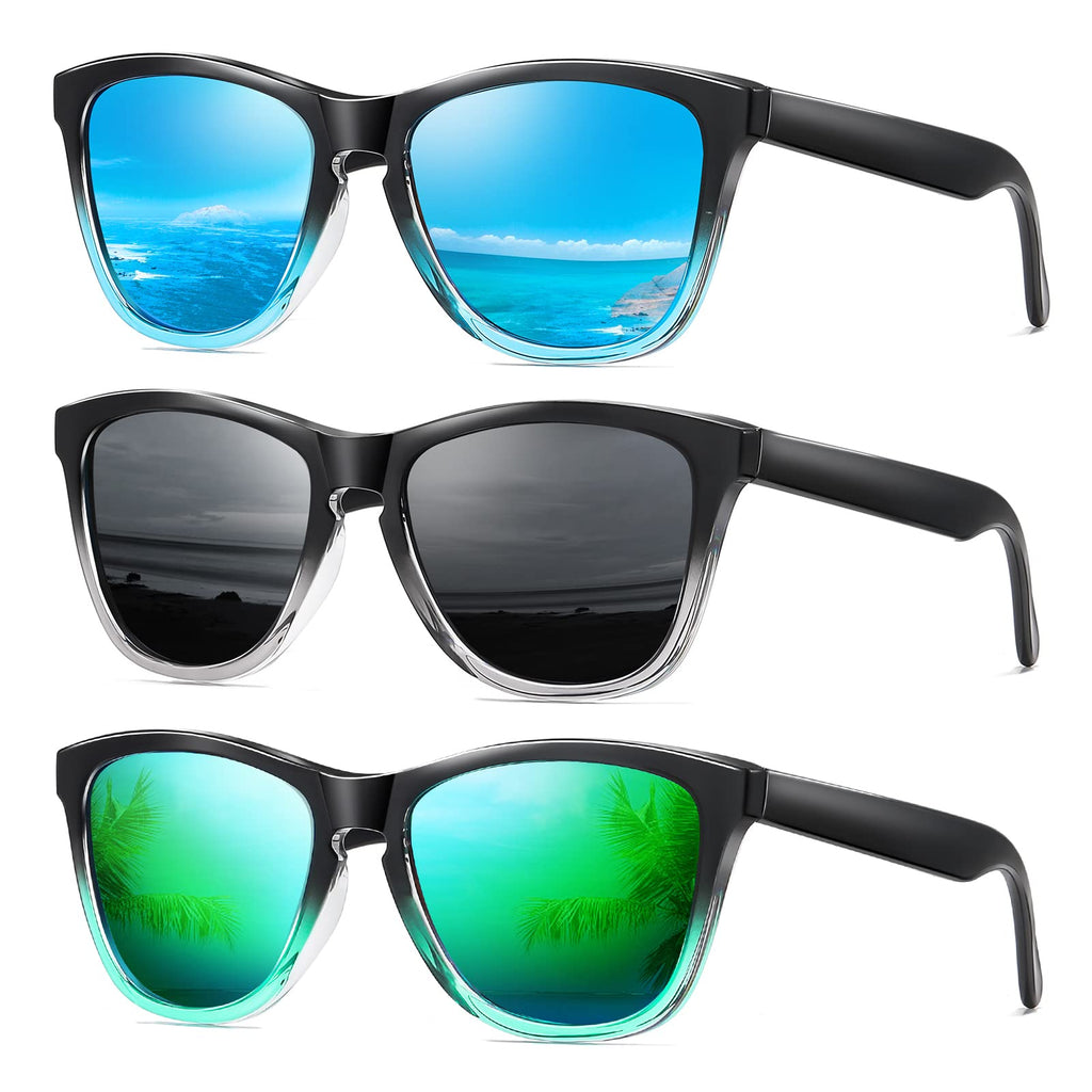 Sunglasses Womens Polarized Sunglasses for Mens Womens Retro Mirror Lens for Driving Fishing UV400 Protection