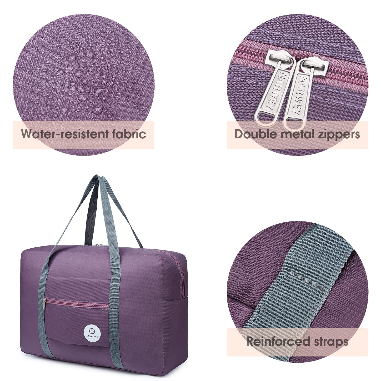 For Spirit Airlines Personal Item Bag Foldable Travel Duffel Bag Tote Carry on Luggage Duffle Overnight for Women and Men
