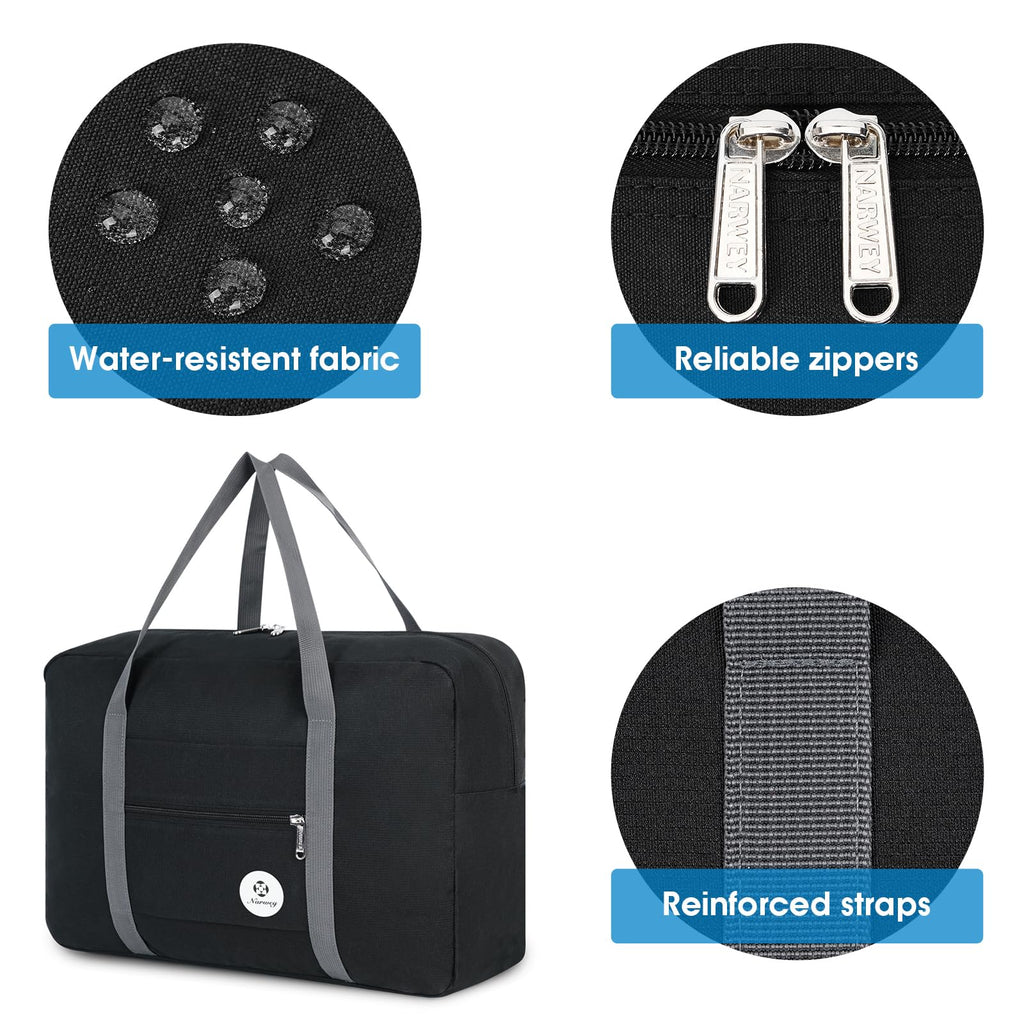 For Spirit Airlines Personal Item Bag Foldable Travel Duffel Bag Tote Carry on Luggage Duffle Overnight for Women and Men