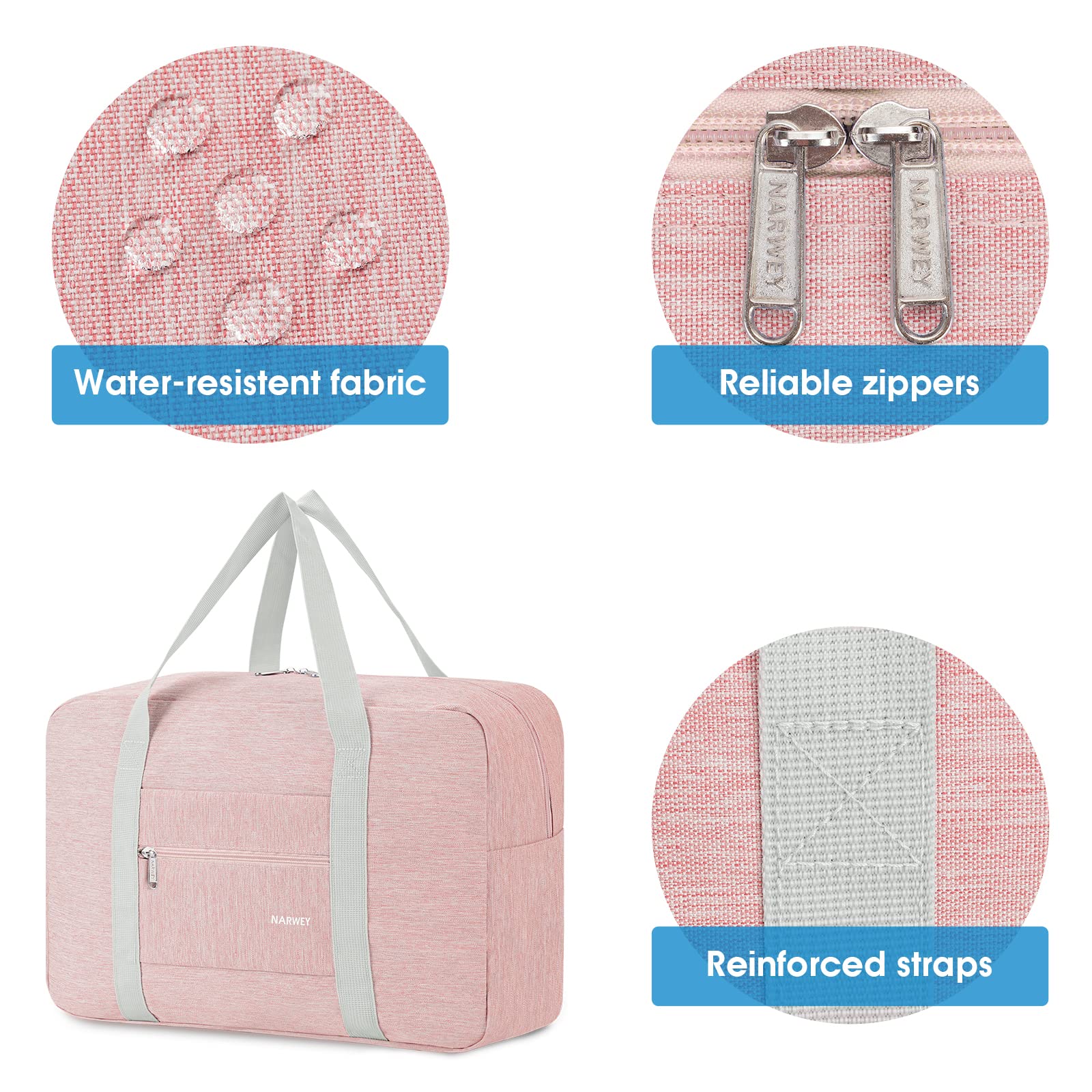 For Spirit Airlines Personal Item Bag Foldable Travel Duffel Bag Tote Carry on Luggage Duffle Overnight for Women and Men